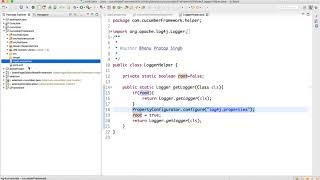 log4j Support in Selenium Cucumber Video-8