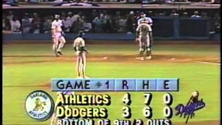 Kirk Gibson's 1988 World Series historic home run-bottom of the 9th