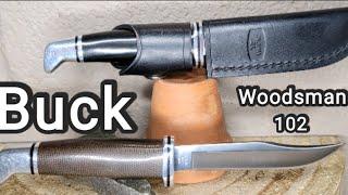 One Minute Knife Review - Buck 102 Woodsman Pro