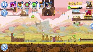 Angry Birds Friends Level 5 Tournament 1463 three stars NO POWER-UP walkthrough 2024-10-21