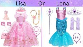 Lisa or Lena choose one (Princess toys)