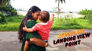 aeroplane landing view point