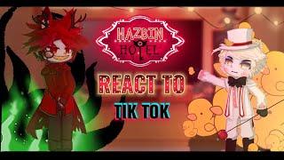  Hazbin Hotel react to tik tok | gacha club | reaction | hazbin hotel