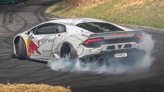 Best of Drift Cars at Festival of Speed 2019: 2JZ Supra MK5, Mad Mike' Lamborghini, GT86 Ferrari V8