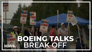 Talks between Boeing and striking machinists break off without progress, union says