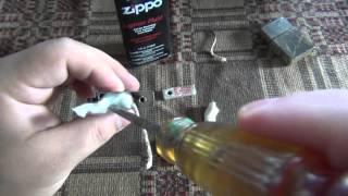 Zippo Lighter Maintenance (Replacing Wick & Flint + Refilling)