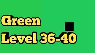 Green Level 36 37 38 39 40 Green Puzzle Game|Bart Bonte Game Walkthrough