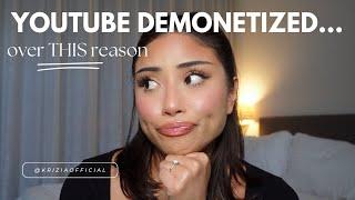 story time: youtube demonetized my channel (tips to fix/prevent)