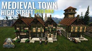 ARK: Building a Medieval Town High Street! [Speed Build]