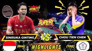 Wow‼️Brilliant hard smash skill‼️Anthony Sinisuka Ginting vs Chou Tien Chen Hongkong Open