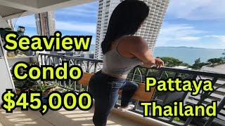 I bought $45,000 Seaview Condo 80M to Wongamat Beach in Pattaya Thailand 