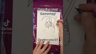 Deathinator Gamertag Time Lapse Drawing