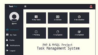 Employee Task Management System using PHP and MySQL  | Intro & Demo