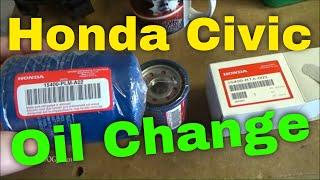 Honda Civic Oil Change (1996-2000)