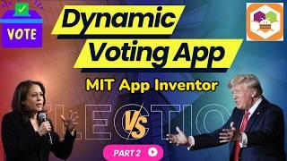 Create a Dynamic Voting App with MIT App Inventor & Firebase | Real-Time Updates | Part 2