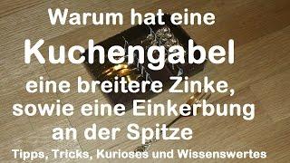 Warum hat die Kuchengabel eine breitere Zinke? Die Geschichte der Gabel für  Kuchen