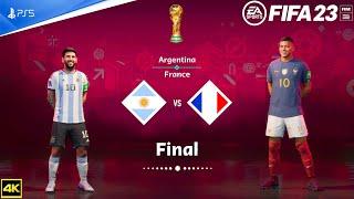 FIFA 23 - Argentina Vs France -  FIFA World Cup 2022 Qatar | Final | PS5™ [4K ]