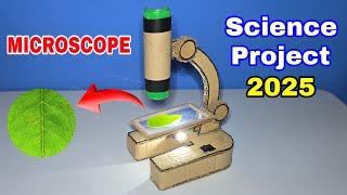 How to make Microscope with cardboard | Science project 2025