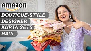 Amazon Boutique-Style Kurta Set Haul | Designer Partywear Kurta Sets under Budget | Mahima Giri