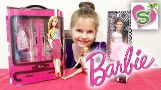 ШКАФ БАРБИ Игровой набор ШКАФ-ЧЕМОДАН ДЛЯ ОДЕЖДЫ Стильный BARBIE CUPBOARD