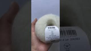 Подробный обзор пряжи Gazzal Super Kid Mohair(Мохер) №64414 Молочный