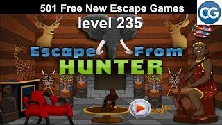 [Walkthrough] 501 Free New Escape Games level 235 - Escape from hunter - Complete Game