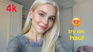4k micro bikini & sheer transparent try on haul | amazing transparent lingerie on haul # 3