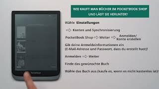 Wie kauft man Bücher im PocketBook Shop und lädt sie herunter?