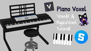 Make this PIANO in voxedit and magicavoxel in 10 minutes!   - Voxedit Tutorial