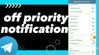 How To Turn Off Priority Notification On Telegram App