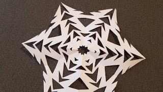 Снежинка из бумаги. Right paper snowflake. Правильная снежинка за 3 минуты.