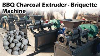 Biomass BBQ Charcoal Extruder Briquette Machine - Turn Waste into Grilling Fuel#bbqcharcoal