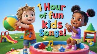 Noah and Olivia - 1 Hour of Fun Kids Songs!  | Nursery Rhymes & Learning Through Music