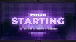 PURPLE ANIMATED STREAM OVERLAY PACKAGE. Updated! Added animted alerts v2!