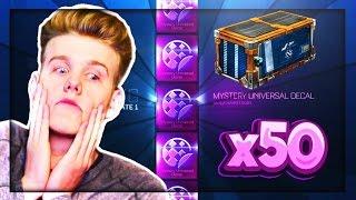 50 ROCKET LEAGUE CASE OPENING!