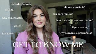 GET TO KNOW ME: do we want kids, hair care routine, why chiropractic, why can I eat gluten now.. 