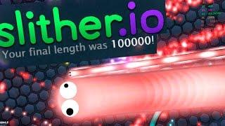 ЧИТЕРСКАЯ ТАКТИКА Slither.io | 100 000 МАССЫ