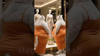 Fat Cat Sisters Too Big for the Dress? #cat #kitten #trending #inspiration #catlovers #sister #aicat