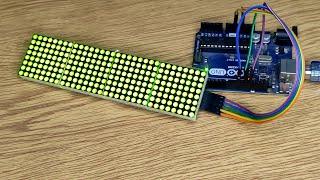 Arduino Text Scrolling Display || LED MAX7219 Dot Matrix Display 4 In 1