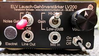 ELV listening amplifier for instrumental transcommunication - Tutorial