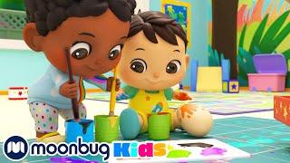 Easter Egg Hunt - Sing Along | @KidsKaraokeSongs | Moonbug Literacy