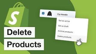 How To Delete Products From Shopify