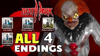 DEATH PARK 2 | Bad Ending + Good Ending + Medium Ending 1 & 2 - Full Gameplay [ALL ENDINGS]