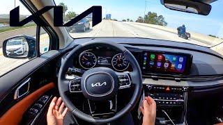 The New 2022 KIA Carnival SX Minivan POV Test Drive