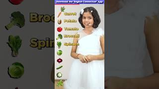 10 Vegetable🫛 Names in English, Kids English Practice, Adi Keshari Connection #shorts