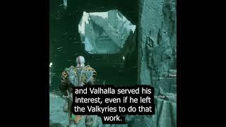 Odin did Not Create Valhalla or The Order of Valkyries #godofwar #godofwarragnarok #gamingshorts