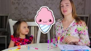 3 МАРКЕРА ЧЕЛЛЕНДЖ с МАМОЙ 3 MARKER CHALLENGE with MOM от Oh My Liza c LOL DOLL Round 1