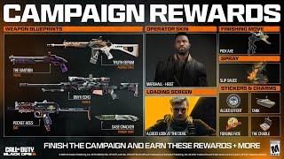 ALL Black Ops 6 Campaign Rewards Showcase... (Operators, Blueprints & Upgrades)