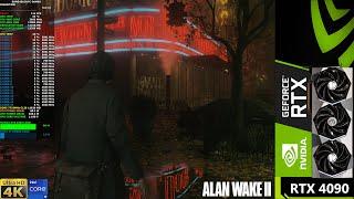 Alan Wake 2 Path Tracing, Ray Reconstruction DLSS 4K | RTX 4090 | i9 13900K