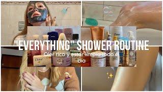 🫧MI RUTINA DE DUCHA PARA OLER RICO Y ESTAR LIMPIA TODO EL DÍA🫧| paso a paso, tips y productos |